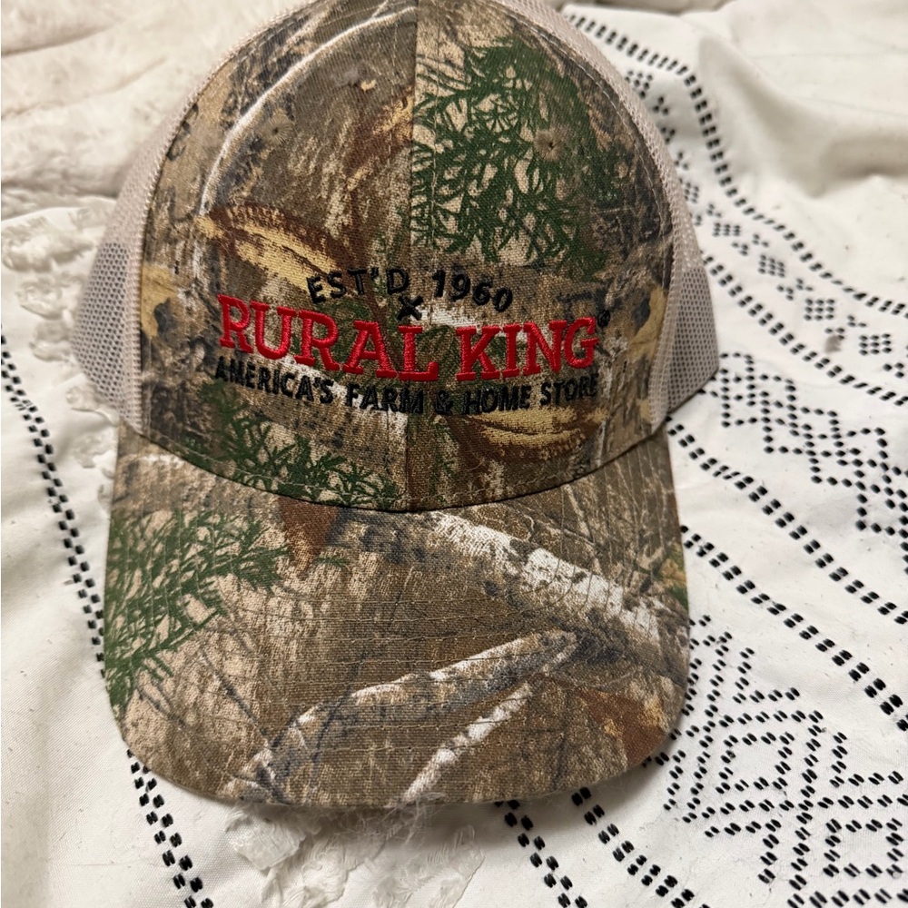 Rural King Camo Mesh Back Hat